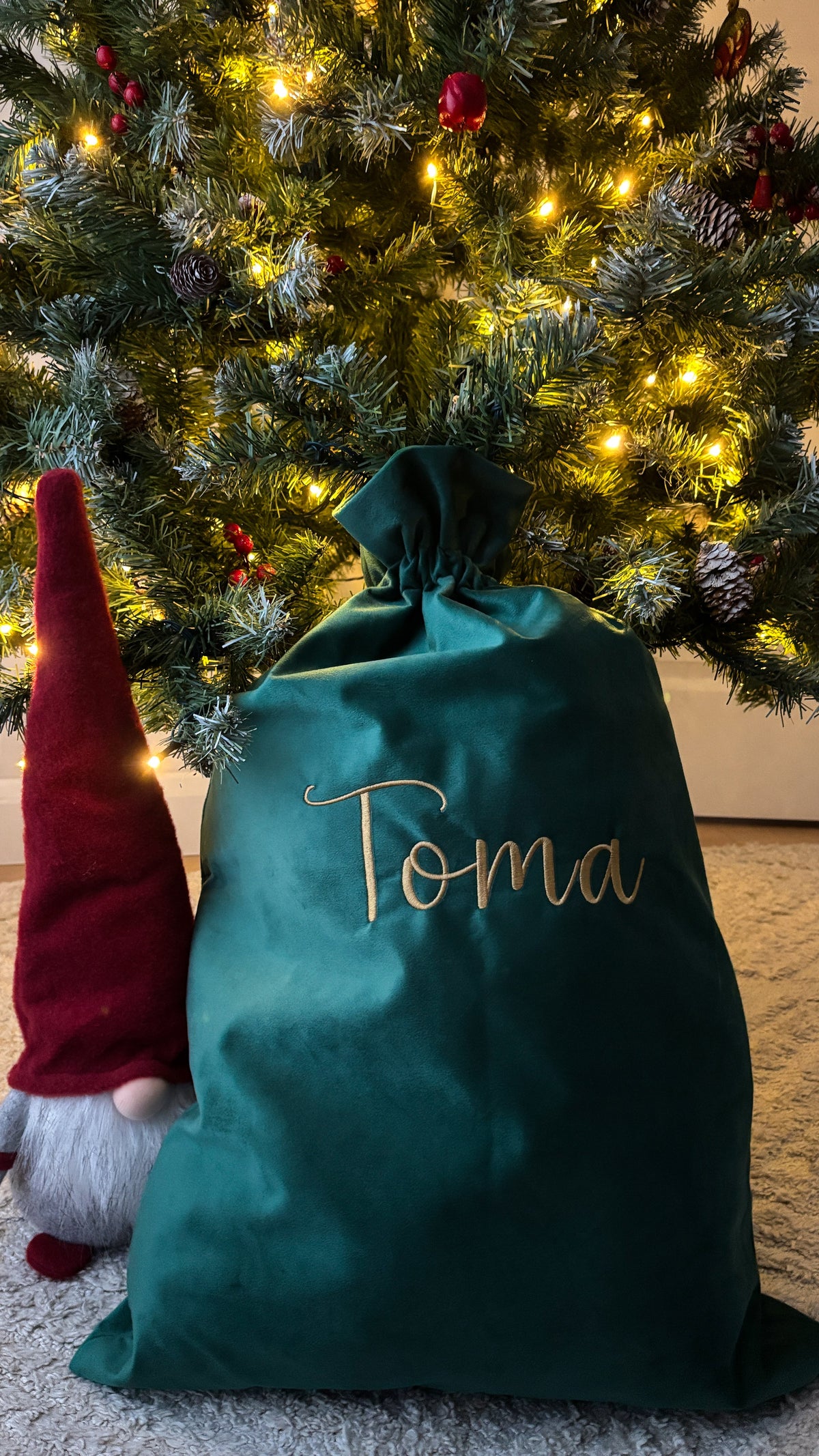 Personalised Velvet Christmas Sacks