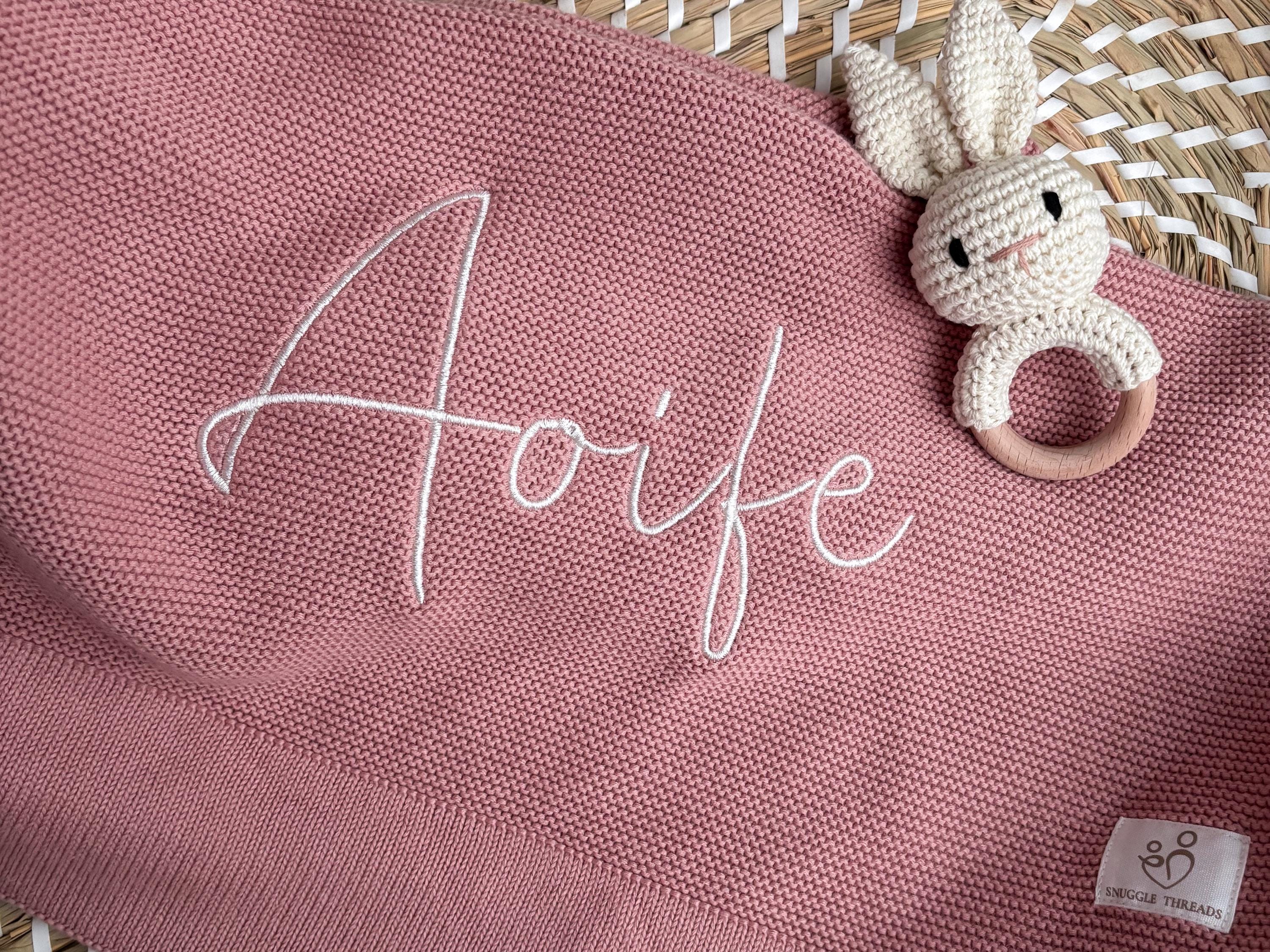 Dusty Pink Baby Blanket