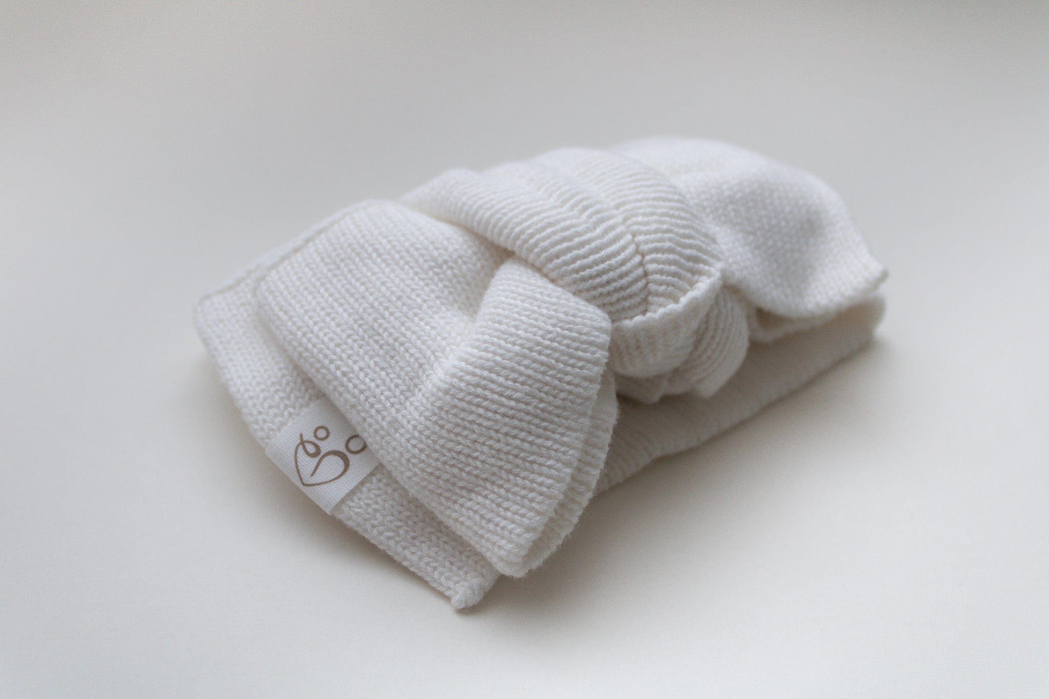 Ivory Knitted Baby Headbow