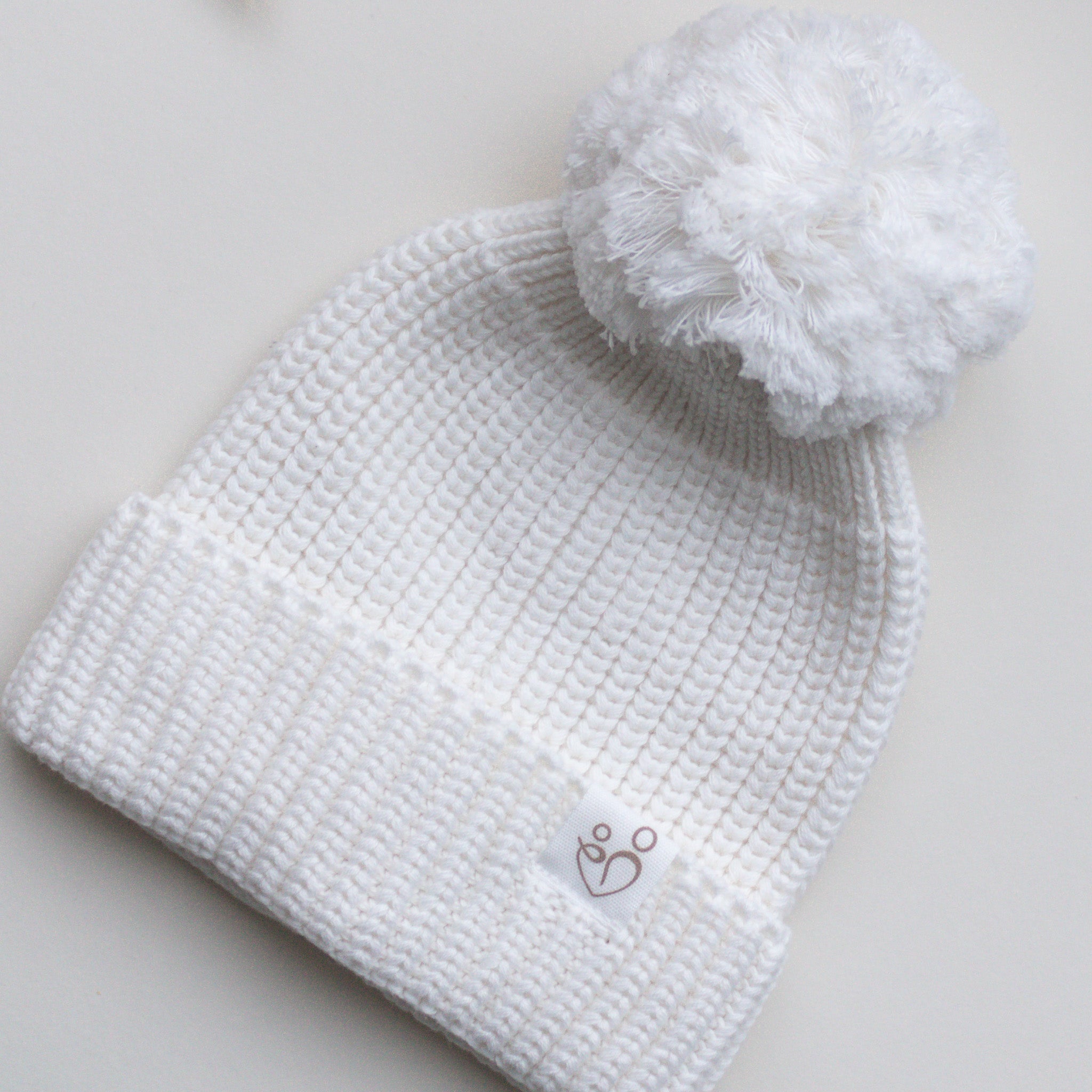 Ivory Knitted Baby Hat