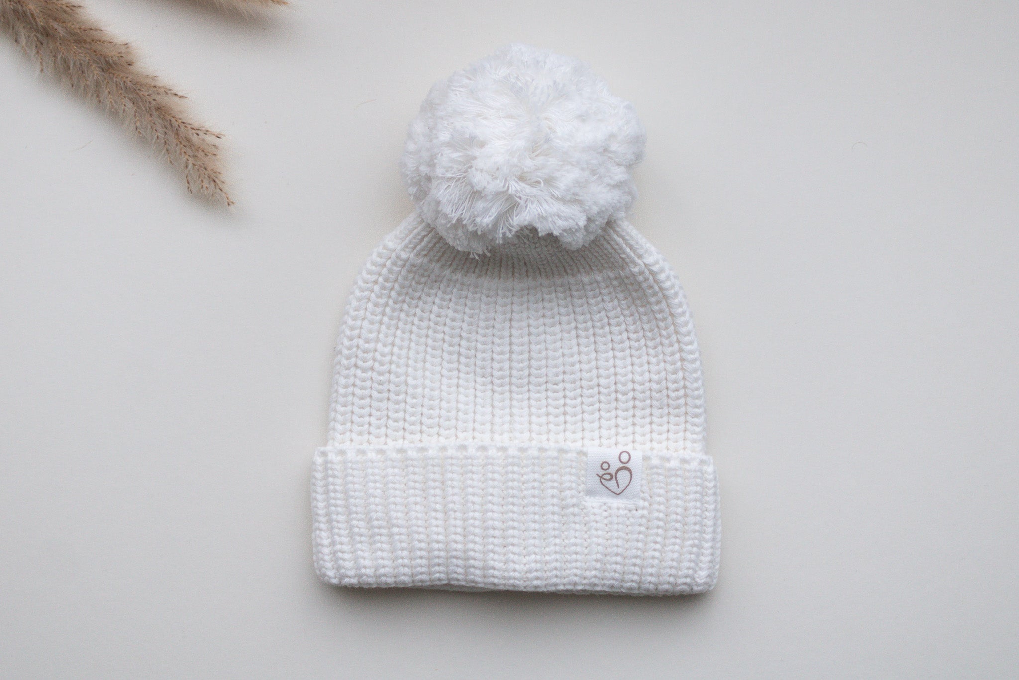 Ivory Knitted Baby Hat