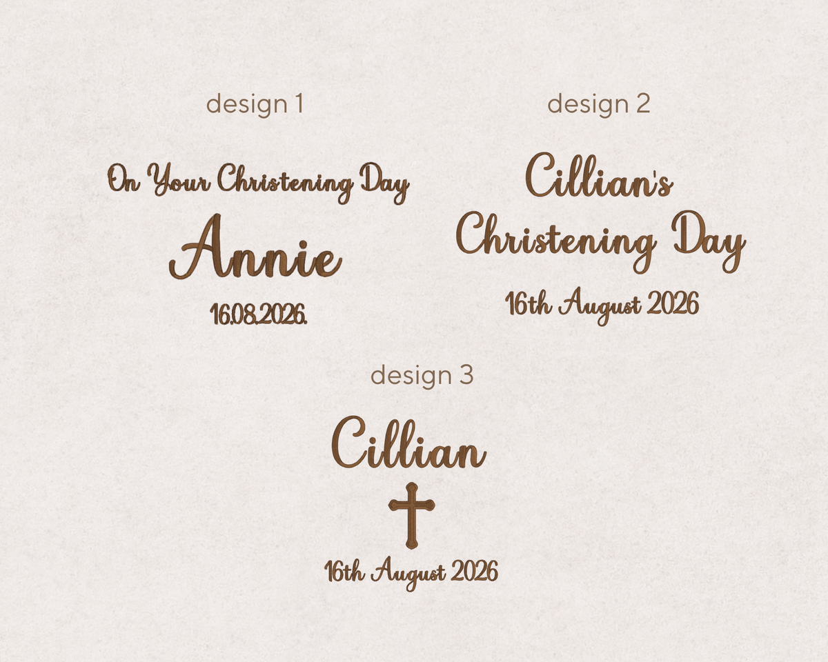 Personalised Christening Baby Blanket