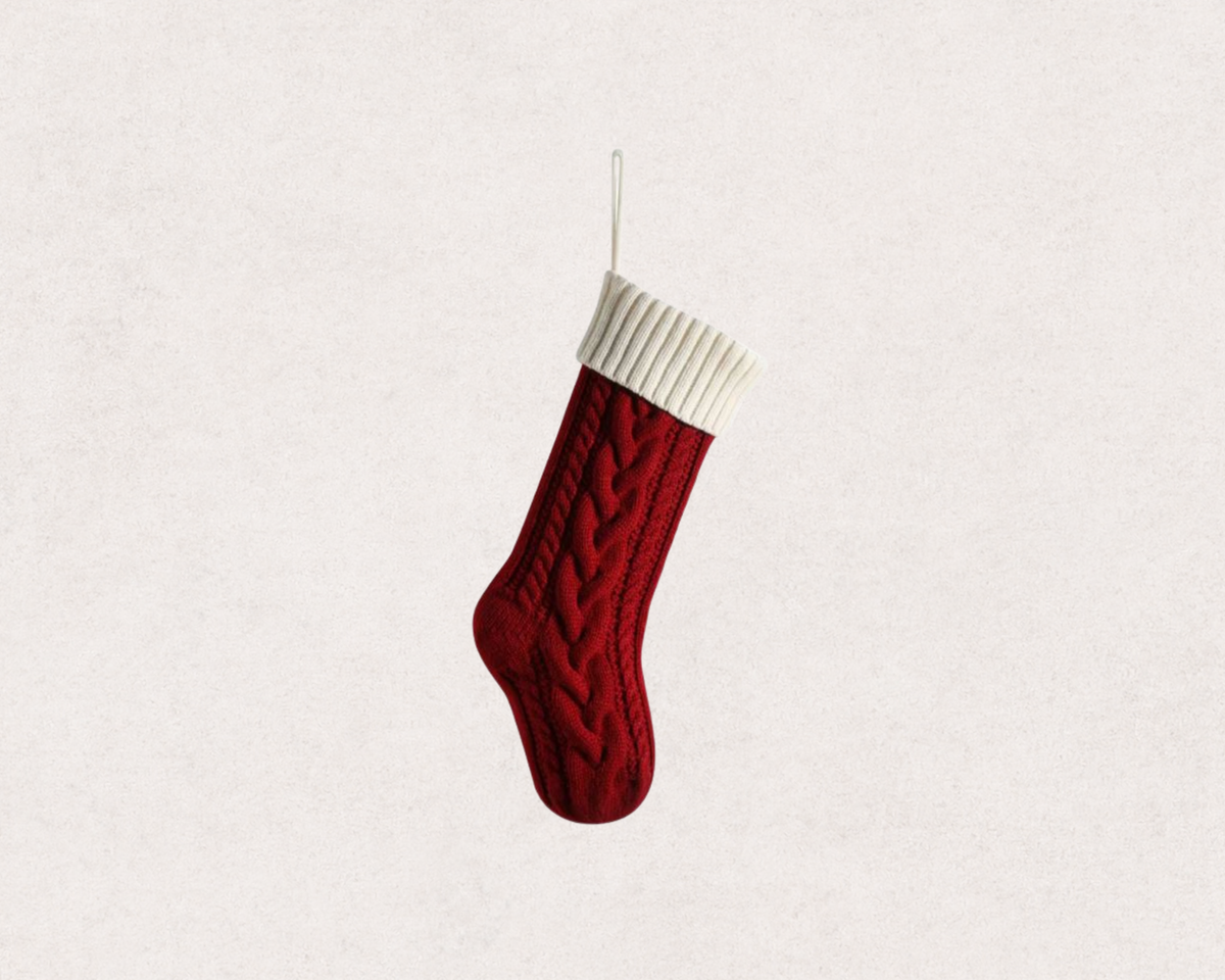 Personalised Knitted Christmas Stocking