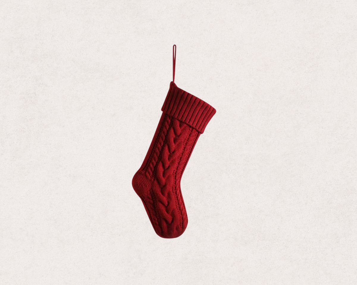 Personalised Knitted Christmas Stocking