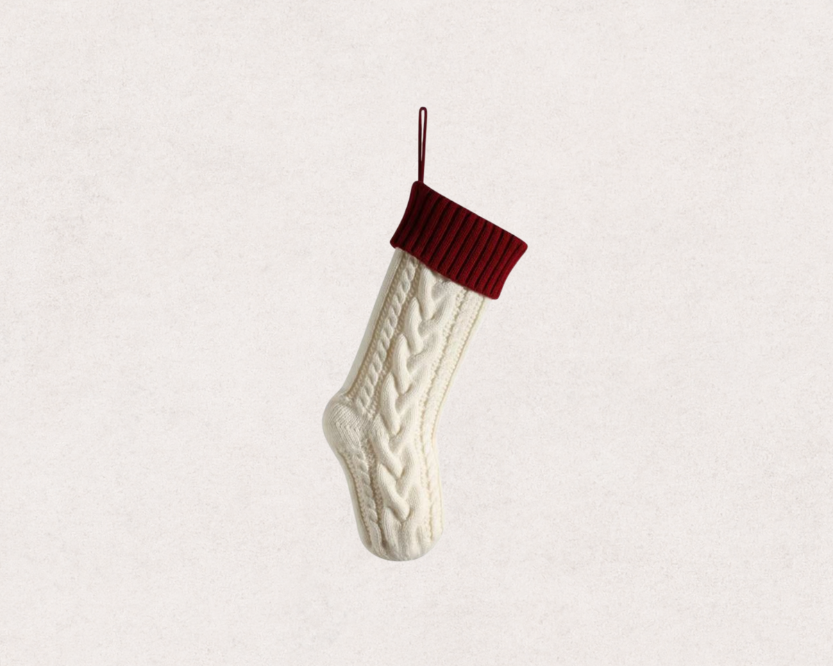 Personalised Knitted Christmas Stocking