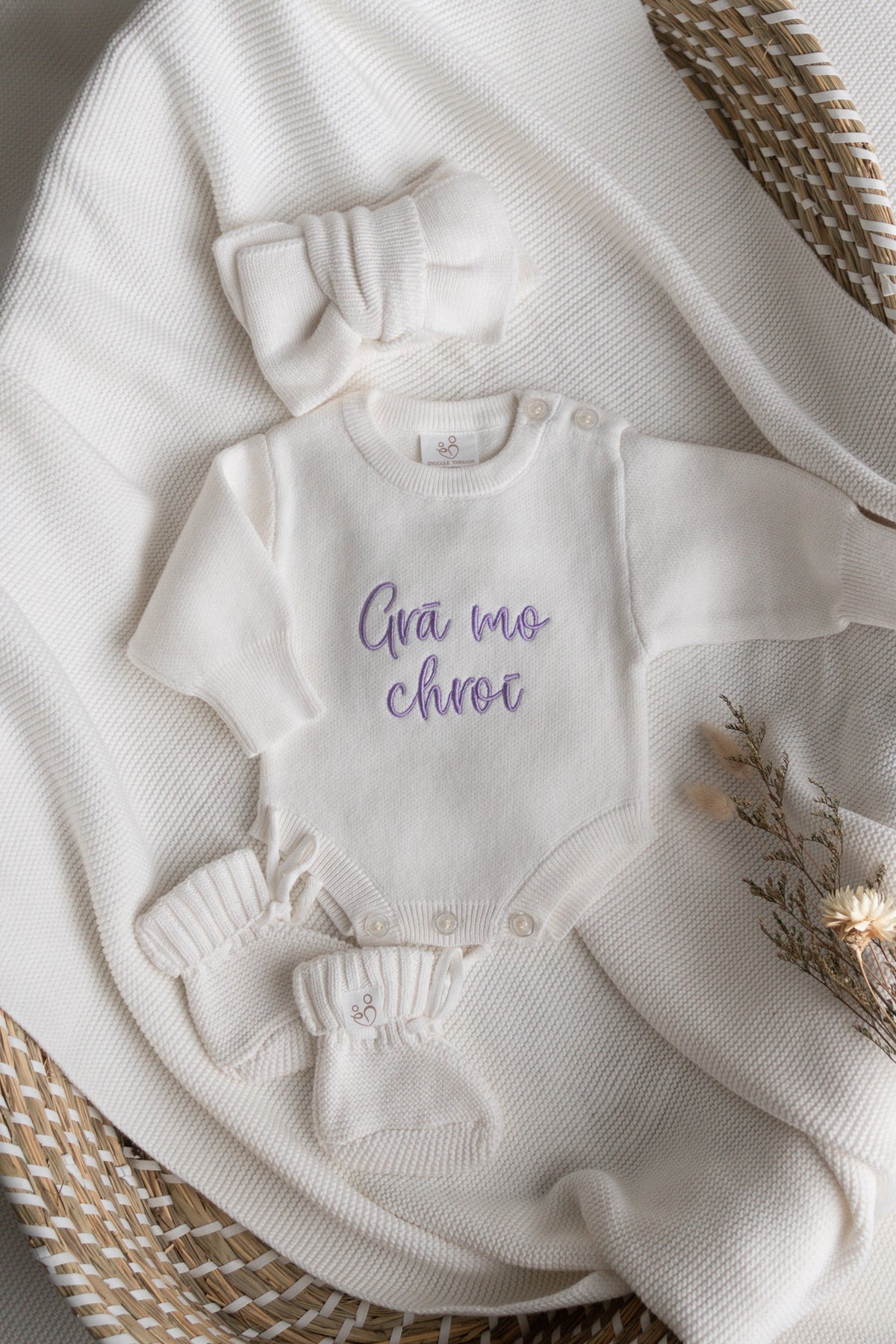Ivory & Ivory | Personalised Baby Romper and Booties
