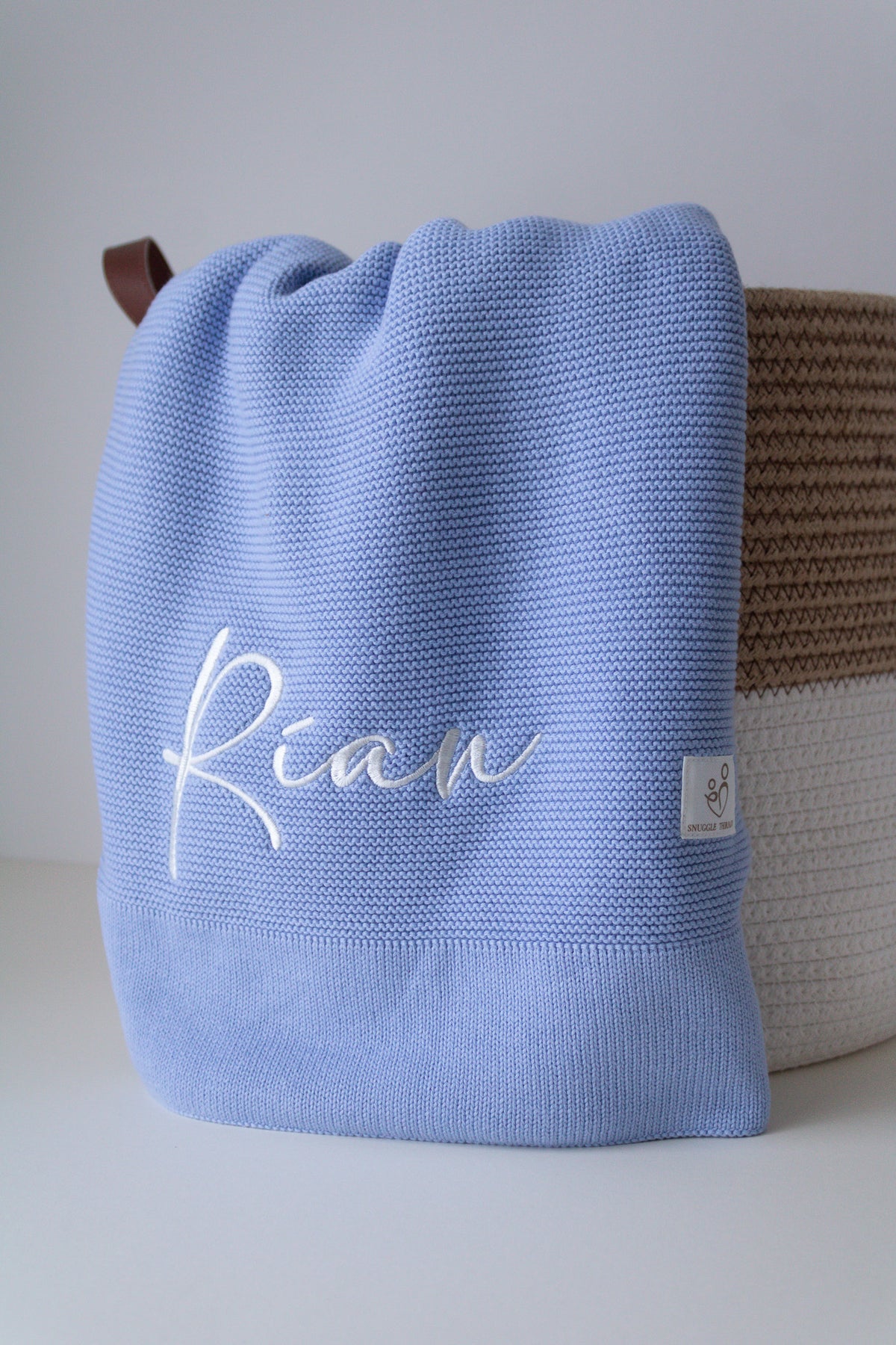 Blue | Personalised Baby Blanket
