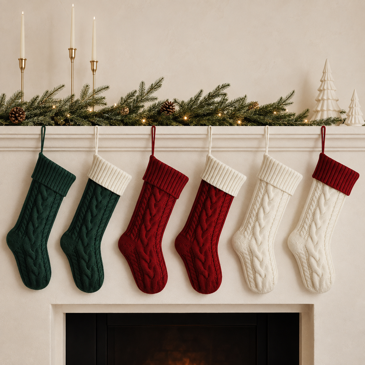 Personalised Knitted Christmas Stocking