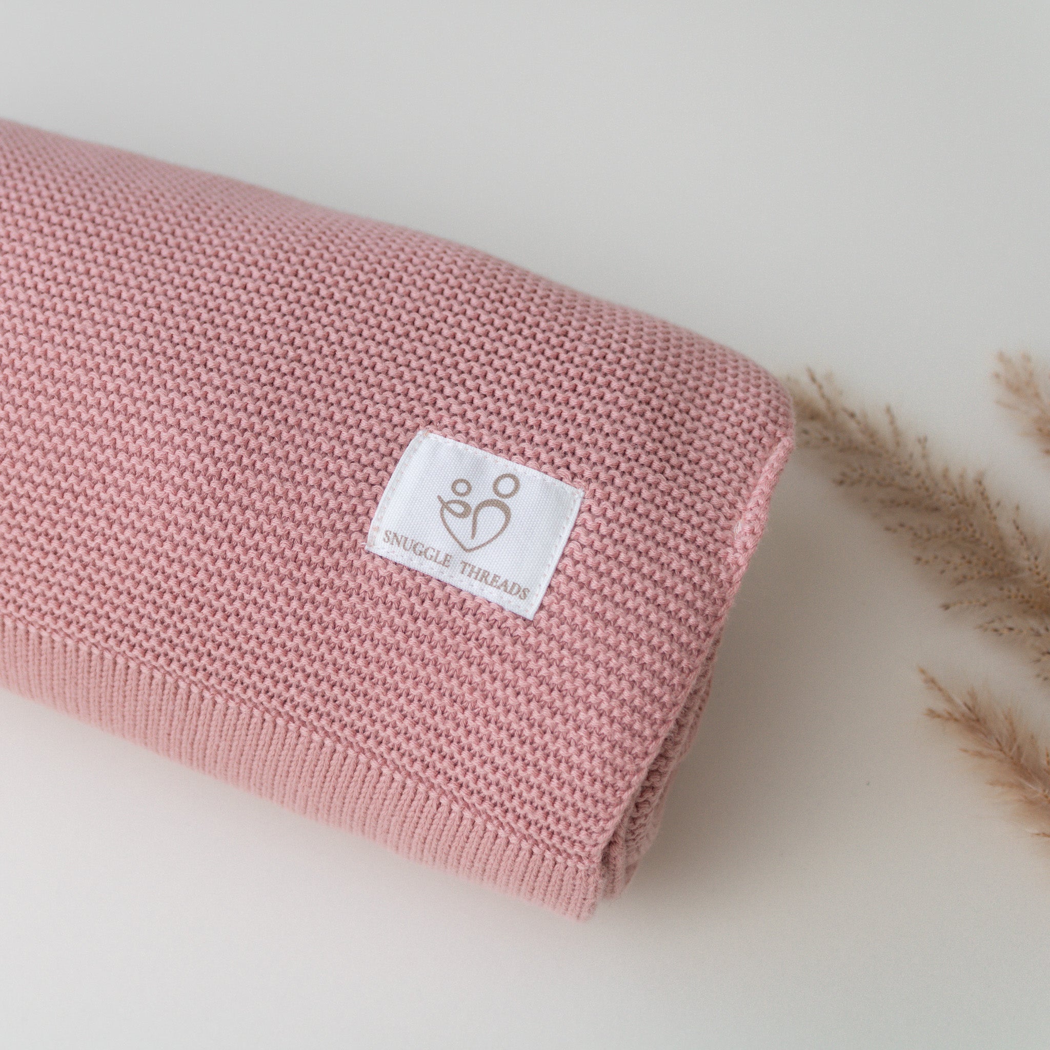 Dusty Pink Baby Blanket