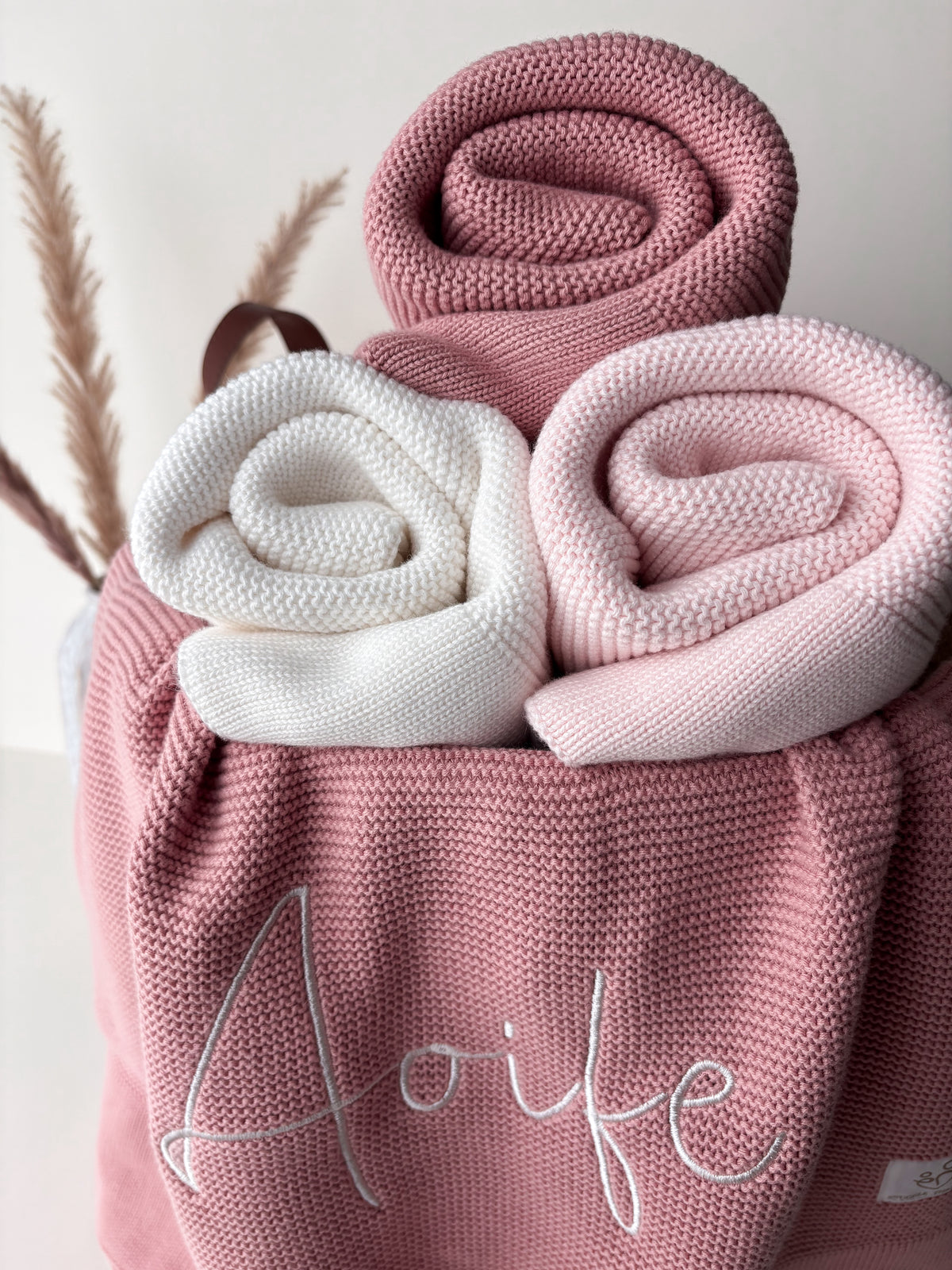 Dusty Pink | Personalised Baby Blanket