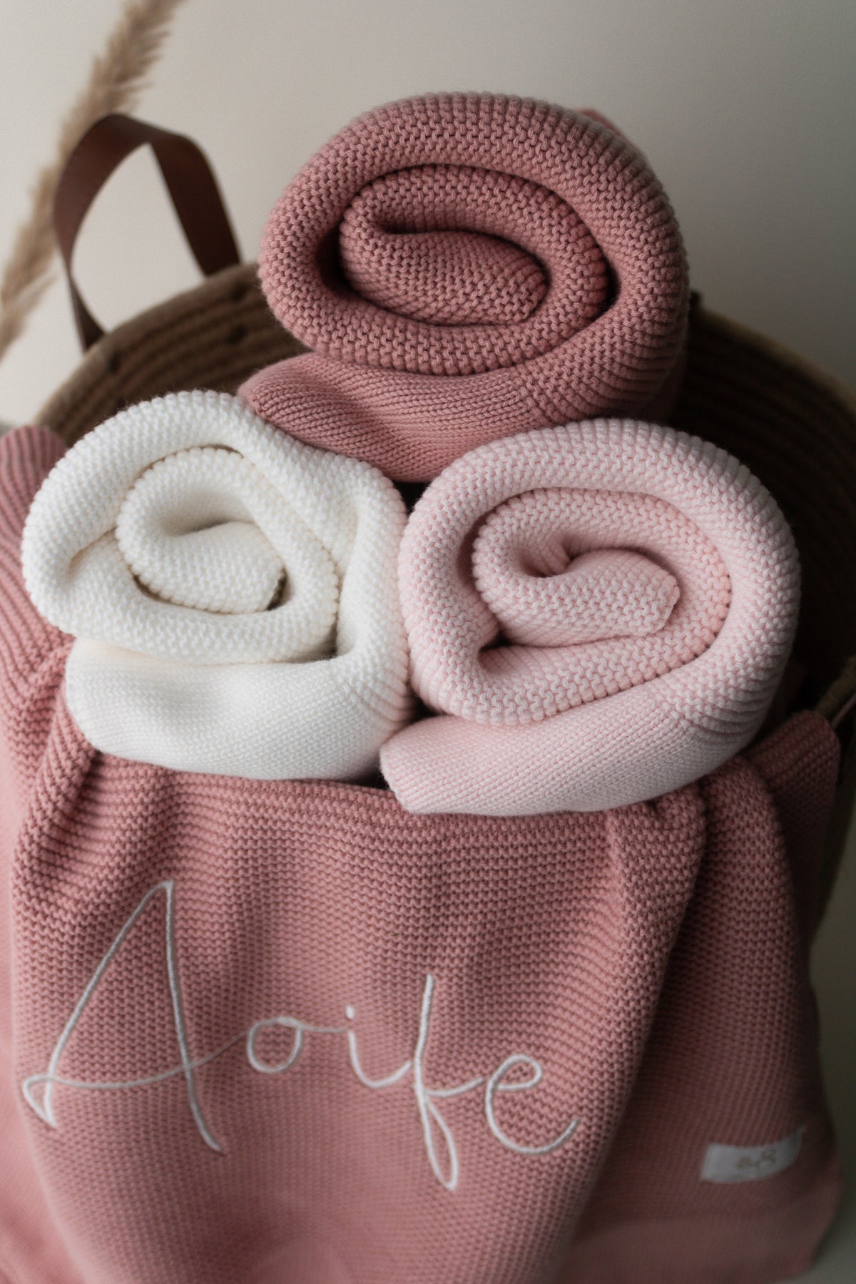Light Pink | Personalised Baby Blanket